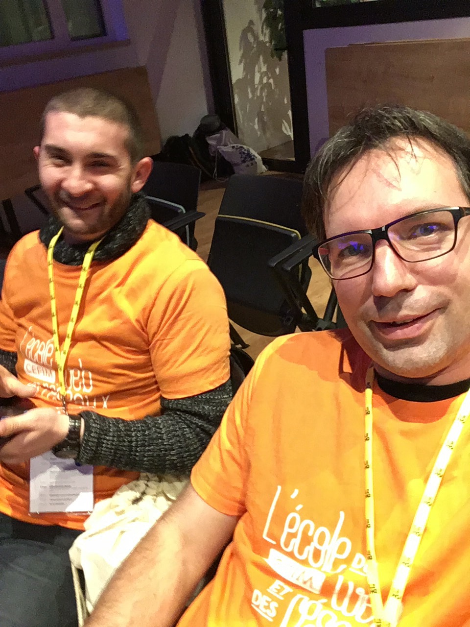 Cedric Thomas et Kevin Margelin au Startup Weekend